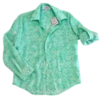 Рубашка зеленая для мальчика (размеры: 98-128)